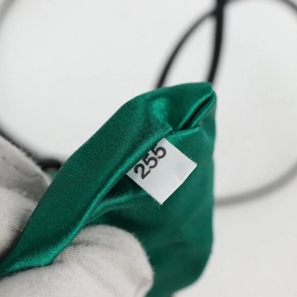 PRADA Chain Shoulder Bag Satin Green Auth - Picture 8 of 16